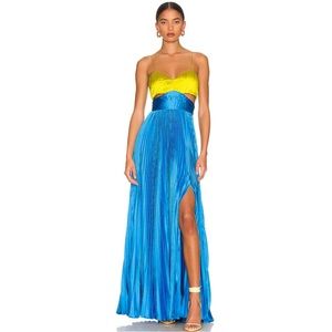 Amur Elodie Gown-  Citrine Green / Aquarius Blue - Size 12
